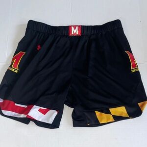 Under Armour Maryland Terps Black and Red Men's Shorts